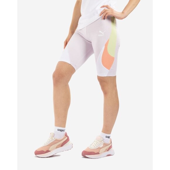 Puma Women's Athletic Mismatch Color Blocked Bike Shorts Size XS - Picture 3 of 5